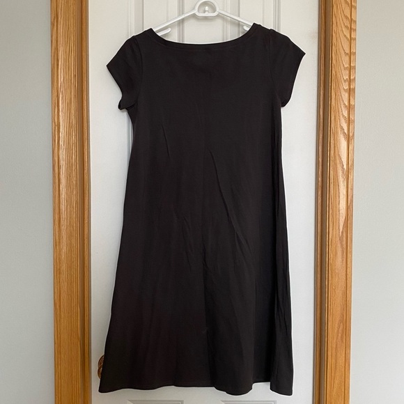 Eileen Fisher Dark Grey Shirt Dress Size Petite Small - Picture 5 of 9